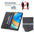 thumbnail image 4 of Xiaomi Redmi Note 9s/note 9 Pro Case Wallet Magnetic Closure Foldable Protective Anti-theft Brush Cover - Black, 4 of 5