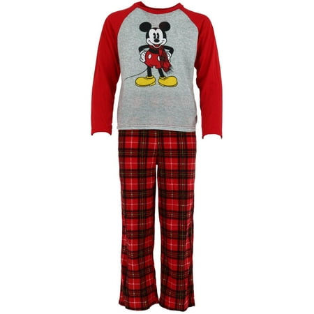 Size 4 Boy's Mickey Mouse Fleece Pajama Set