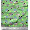 thumbnail image 1 of Soimoi Polyester Crepe Fabric Floral & Car Cartoon Print Fabric by The Yard 42 Inch Wide, 1 of 3