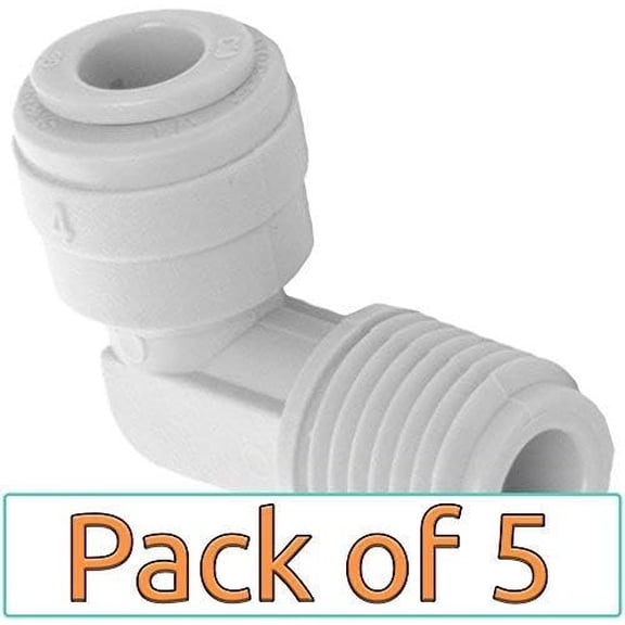 1/4-inch Quick Connect x 1/4-inch NPT Elbow Fitting for Filter Housings (PACK OF 5)