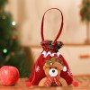 Bolsas de lino para manzanas, bolsas para dulces, bolsas de regalo con estampados de dibujos animados, bolsas navideñas y bolsas pequeñas de almacenamiento.