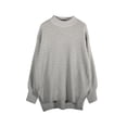 thumbnail image 2 of hirigin Women's Turtleneck Sweaters Casual Oversized Batwing Long Sleeve Pullover Loose Chunky Knit Jumper, 2 of 9