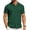 Green, variant on Mens Knit Shirt Short Sleeve Button Down Shirts Casual Summer Beach Vintage Polo Shirts