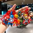 thumbnail image 1 of 1pc Cartoon Superhero Keychain, Iron Man Spider-Man Keychain, Bag Pendant, Small Gift, 1 of 5