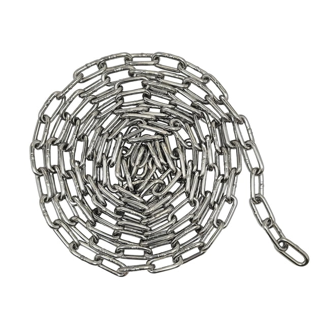 Cadena de acero inoxidable SUS304 para 4 unidades, 3 mm x 3 m