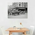 thumbnail image 2 of Nawypu Posters New Orleans Market Louisiana French Market Poster Black And White Old Photographs Canvas Painting Posters And Prints Wall Art Pictures for Living Room Bedroom Decor, 2 of 4