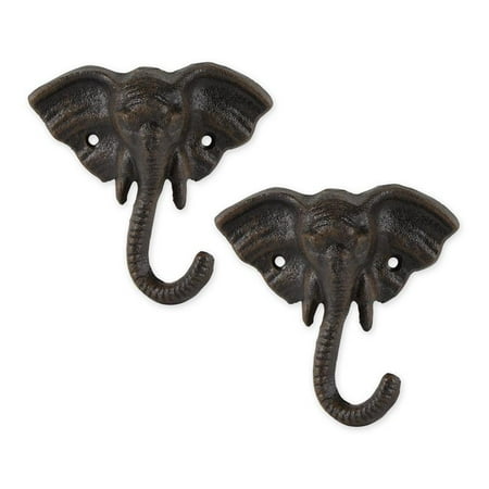 Elephant Wall Hook (Set of 2)