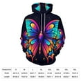 thumbnail image 2 of Hoodies Watercolor Butterfly Casual Pullover Hoodie Long Sleeve Sweatshirts Birthday Gift, 2 of 5