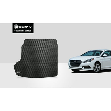 Toughpro Hyundai Sonata Trunk Mat All Weather Heavy Duty Toughpro Hyundai Sonata Trunk Mat All Weather Heavy Duty Black Rubber