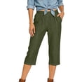 thumbnail image 3 of Women's Cropped Casual Loose Fit Jeans Denim Pants, 3 of 9