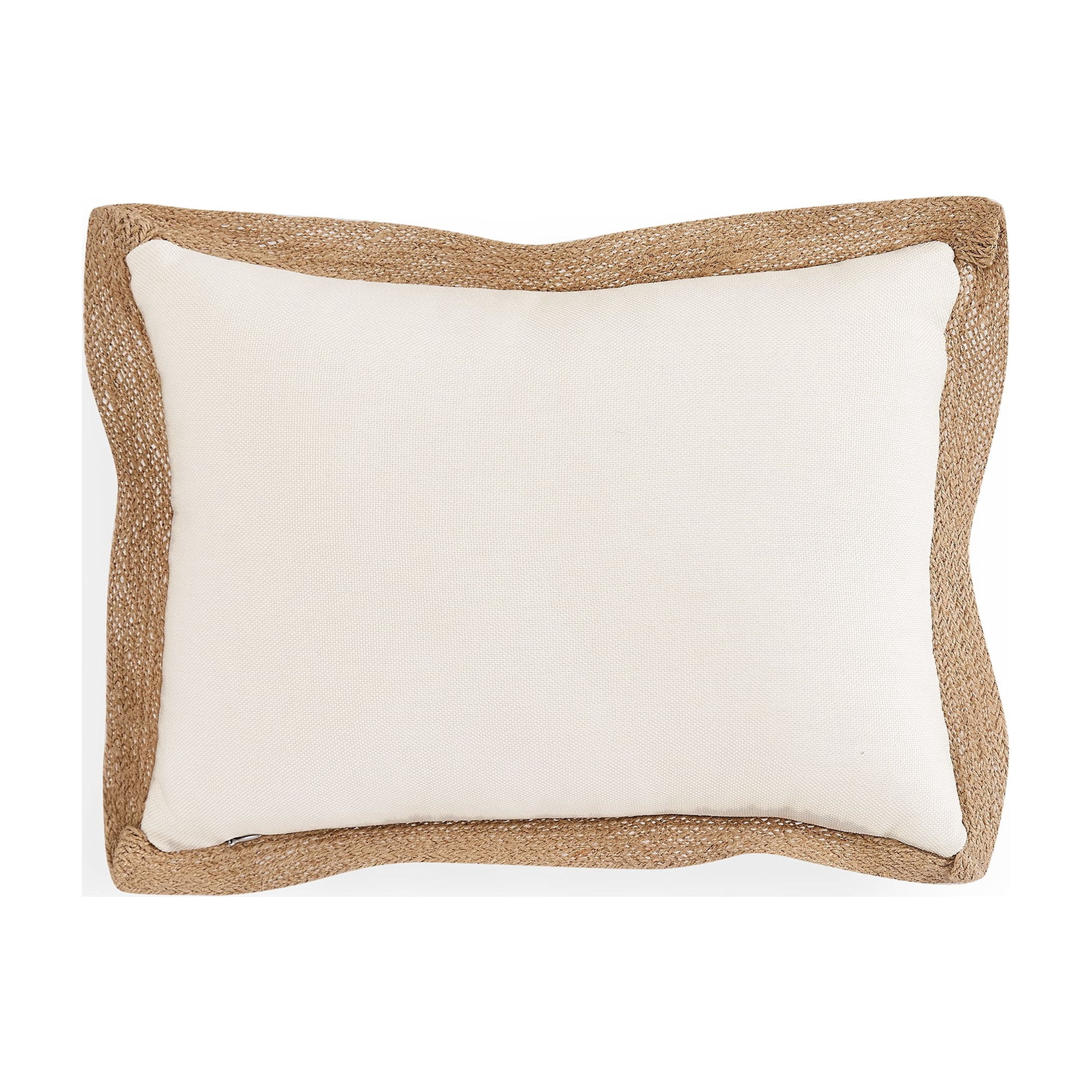 Coastal Living 12" x 16" Tan Burlap Relax 100% Polyester Decorative Throw Pillow for Couch or Bed