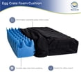 thumbnail image 4 of Hermell Convoluted Wheelchair Cushion, Egg Crate Foam, Removable Black Cover - 3 Inches Thick, 4 of 4