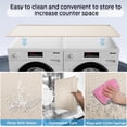 thumbnail image 5 of 54" x 27.5" Washer and Dryer Covers for the Top，Waterproof and non-slip Washing Machine Cover，Applies to Kitchen、laundry room organization，Washer Dryer Countertop. (Beige), 5 of 9