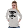 thumbnail image 3 of Anti Valentines Day Love Stinks Women's Long Sleeve T Shirt Brisco Brands L, 3 of 6