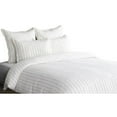 thumbnail image 3 of Tara King Size Linen Duvet Cover, Stripe Design and Mitered Corners, Ivory, 3 of 5