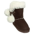 thumbnail image 1 of Toddlers' Dawgs Microfiber Side Tie Boots Chocolate Size 8-9, 1 of 1