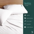 thumbnail image 2 of Juego de Sábanas de Bambú Dreamlab, Ropa de Cama Ultra Suave, Fresca, Hipoalergénica, Ecológica, Sábanas King Size de Bambú, Color Blanco, 2 of 11