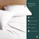 thumbnail image 2 of Juego de Sábanas de Bambú Dreamlab, Ropa de Cama Ultra Suave, Fresca, Hipoalergénica, Ecológica, Sábanas Matrimoniales de Bambú, Color Blanco, 2 of 11