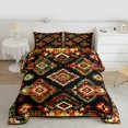 thumbnail image 2 of Castle Fairy Bohemian Tribal Aztec Bedding Comforter Set 2pcs for Kids Boys Girls,Hippie Abstract Geometric Twin Comforter Sets Microfiber,Western Exotic Style Breathable Bedding Set, 2 of 8