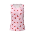 thumbnail image 6 of Sigee Strawberry Floral for Women's Workout Tank Top,Running Tank Tops,Sleeveless Gym ClothesLarge, 6 of 8