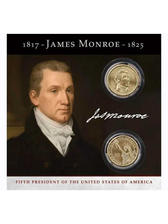Collectible James Monroe Dollar Coin - 2 Coin Collection, Denver / Philadelphia