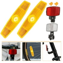 SOPOTUTU Mountain Bike Reflector Bicycle Reflectors Kit Plastic 2 Sets