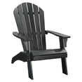 thumbnail image 1 of PolyTEAK King Size Adirondack Chair w/ Durable & Waterproof Material, Black, 1 of 5