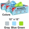 thumbnail image 4 of Microfiber Disposable Towels - 50 Pack, 12"x12" Reusable Cleaning Cloths for Kitchen, Car, and House - Lint-Free, Washable, Soft Microfiber Cleaning Cloths, Alternative to Paper Towels (Gray), 4 of 8