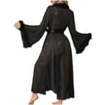 thumbnail image 6 of uublik Women Robes Soft Nightdress Bathrobe Nightgown Breathable Pajamas for Women Black, 6 of 6