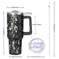 thumbnail image 2 of Halloween Skeleton Ghost Pattern Tumbler with Handle and Lid,40oz Double Wall Vacuum Insulated Tumbler,Cups Gift for Women and Men, 2 of 7