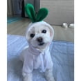 thumbnail image 4 of Linda ropa con capucha de lana para mascotas, linda sudadera con capucha para perros con diseño de frutas, ropa para mascotas, sudaderas con capucha para perros, abrigo cálido (M, rábano bla, 4 of 5