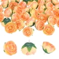 thumbnail image 1 of Uxcell Paquete de 50 Cabezas de Camelia Artificial, Cabeza de Camelia de Seda Falsa de 1.3 Pulgadas para Boda/Ramo/Pared de Flores [Rojo Atardecer, 3.5cm], 1 of 7