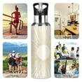 thumbnail image 7 of Yayeee 20oz Insulated Water Bottle Double Wall Stainless Steel with Flip Straw Lid, Sunshine, 7 of 7