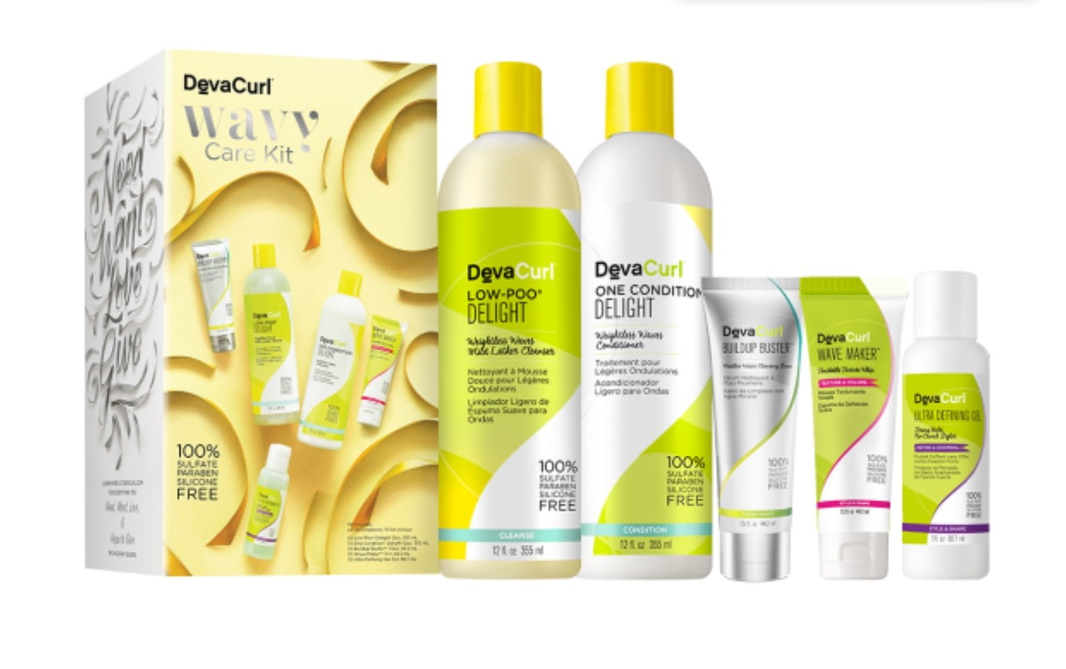 DevaCurl Deva Curl DevaCurl Delight Wavy Care Kit 5 pieces Walmart
