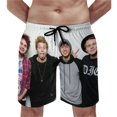 thumbnail image 2 of 5 Seconds of Summer 5Sos Mens Board Shorts Quick Dry Swim Trunk Lightweight Soft Swimsuit Youth Bathing Suit for Boys XL, 2 of 8