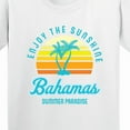 thumbnail image 4 of Inktastic Enjoy the Sunshine Bahamas Summer Paradise Youth T-Shirt, 4 of 5