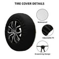 thumbnail image 2 of Naloa Dogs Funny Pets PVC Leather Spare Tire Wheel Cover for Car Truck SUV Camper Trailer Universal Fit many size14 inch, 2 of 6