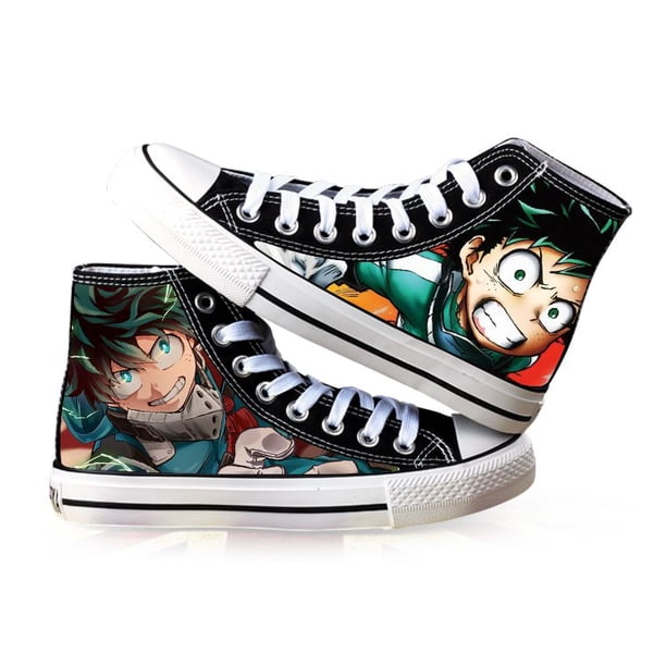Zapatos de My Hero Academia para hombre, zapatos de Anime Midoriya Izuku, zapatos informales de lona, zapatos de lona All Might, zapatillas de deporte, Cosplay0442 Deng Xun unisex