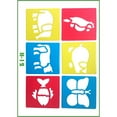 thumbnail image 2 of Children drawing Pattern with Different Shape Environmental Children drawing pattern PP Painting Stencil for School Project, 2 of 6