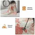 thumbnail image 5 of Red Orange Coastal Hallway Runner Rug 2'x5', Sea Turtle Nautical Coral Summer Beach Washable Kitchen Runner Rug with Tassels, Laundry Room Rugs Woven Cotton Carpet for Bedroom Entryway Front Door, 5 of 9