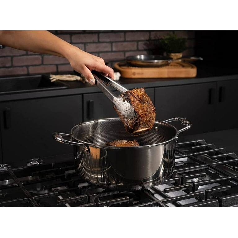HexClad 13 Piece Hybrid Stainless Steel Cookware Set - 6 Piece Frying Pan  Set, 6 Piece Pot Set and 7 Quart Pot Deep Fryer, Stay Cool Handles