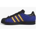 thumbnail image 3 of Size 12- Adi - das Originals Men's Superstar Shoes, Royal Blue/Core Black/Yellow., 3 of 6