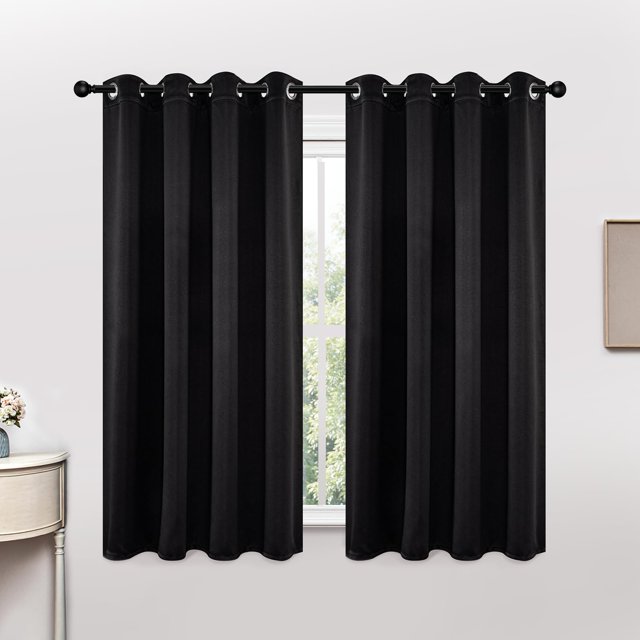 Cortinas opacas Joydeco con aislamiento térmico de 115 x 114 cm, 2 paneles