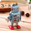 Vintage Mechanical Clockwork Wind Up Metal Walking Robot Tin Toy Kids Gift
