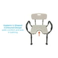 thumbnail image 4 of NOVA Medical Products Shower & Bath Chair with Back & Arms & Hygienic Design, White, 1 Count, 4 of 4