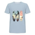 thumbnail image 4 of BinBiL Men's Graphic T Shirt Crewneck Short Sleeve Loose Casual Tee Tops Sky Blue S(S), 4 of 4