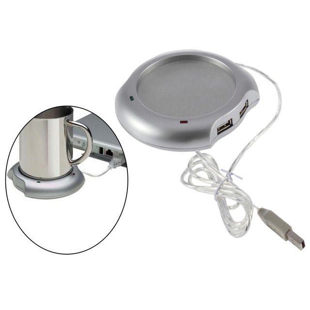 Calentador eléctrico tazas, taza de café eléctrica, alfombril, alfombril USB, alfombril pa , sopa, agua, accesorio de Macarena taza de almohadilla térmica
