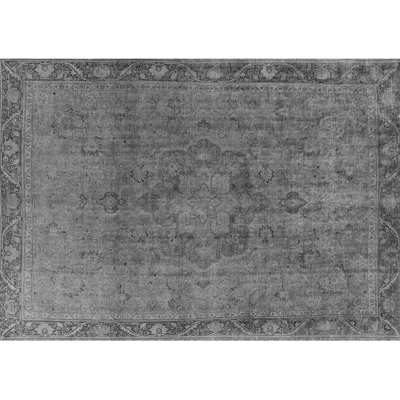 Ahgly Company Indoor Rectangle Oriental Gray Industrial Area Rugs, 2' x 4'