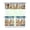 Starfish, variant on Beach Theme 3 PCS Kitchen Curtains - Starfish & Seashells Print, Light Filtering Rod Pocket Valance and Tier Panels, Nautical Window Treatments for Bathroom or Laundry Room