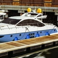 thumbnail image 2 of Gymax Lot de 4 Garde-Boue de Bateau 27 Pouces Pare-Chocs Marin Gonflable à Main Bleu, 2 of 10